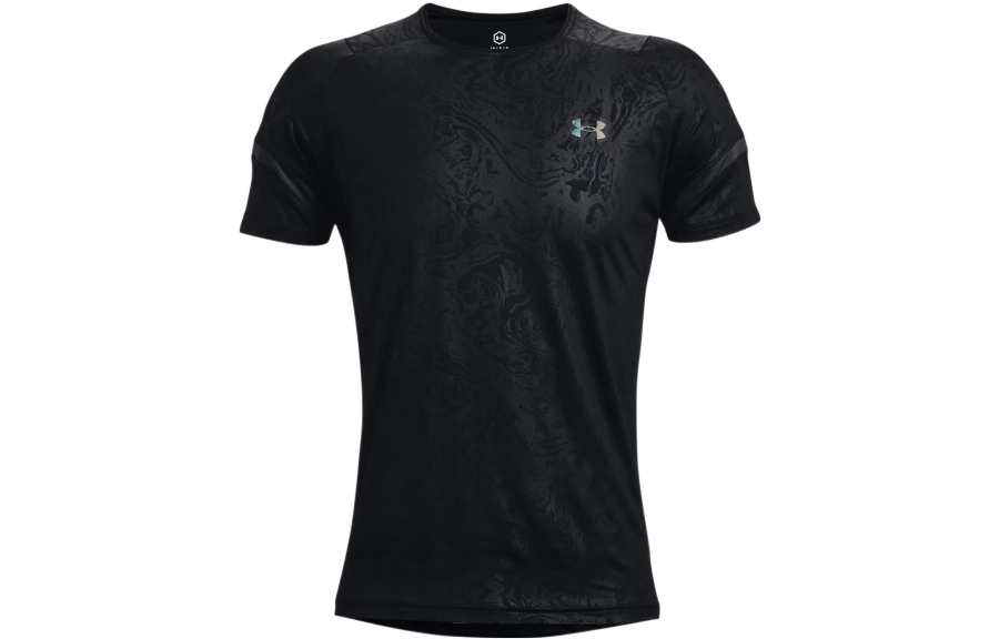 Under Armour RUSH Set in Sleeve T Shirt Men's Black