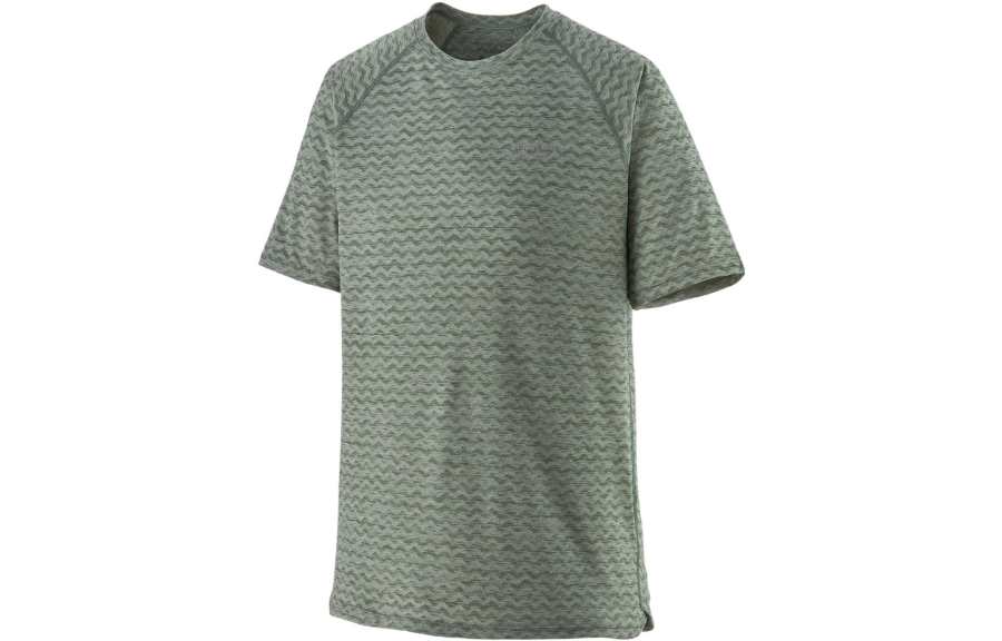 Patagonia Ridge Flow T Shirts Men's Crew Neck Moderate Straight Fit