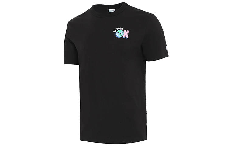 PUMA Drop Shoulder Sleeve T-Shirt Men's Black