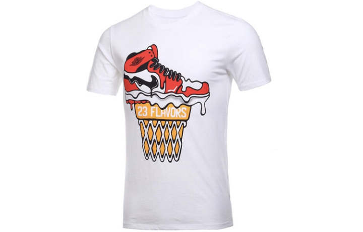 Jordan Jordan Air T Shirts Men's White Crew Neck Moderate Straight Fit