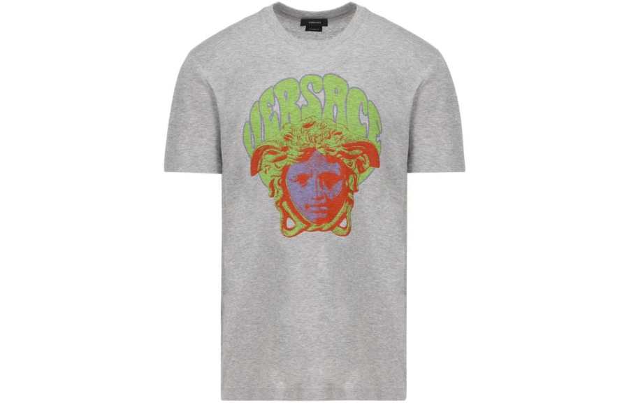 VERSACE VERSACE SS22 T Shirt Men's Gray