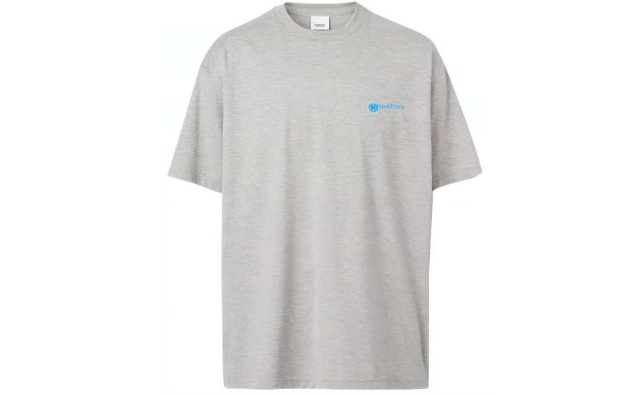 Burberry T Shirt Men's Light Heather Gray