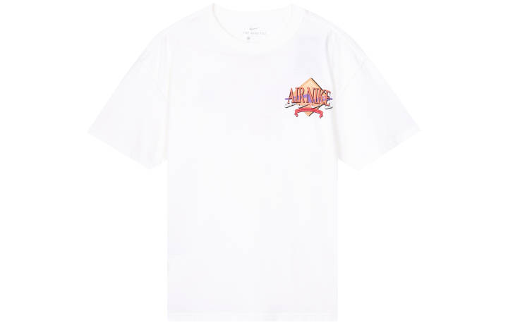 Nike Nike T Shirts Men's White Crew Neck Moderate Straight Fit