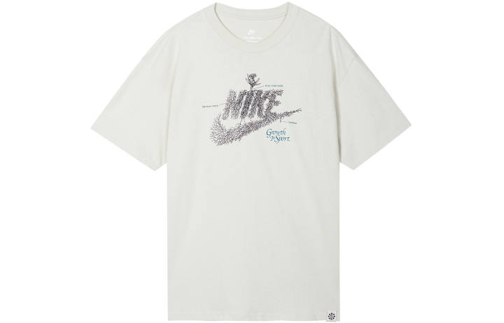 Nike Nike T Shirts Men's Light Bone Crew Neck Moderate Straight Fit