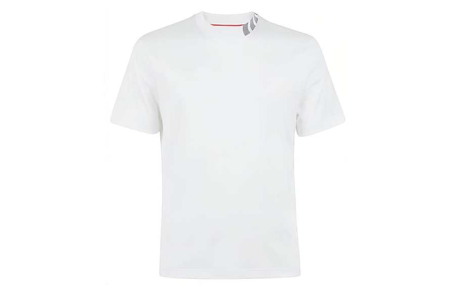 THOM BROWNE T Shirts Men's White Crew Neck Moderate Straight Fit