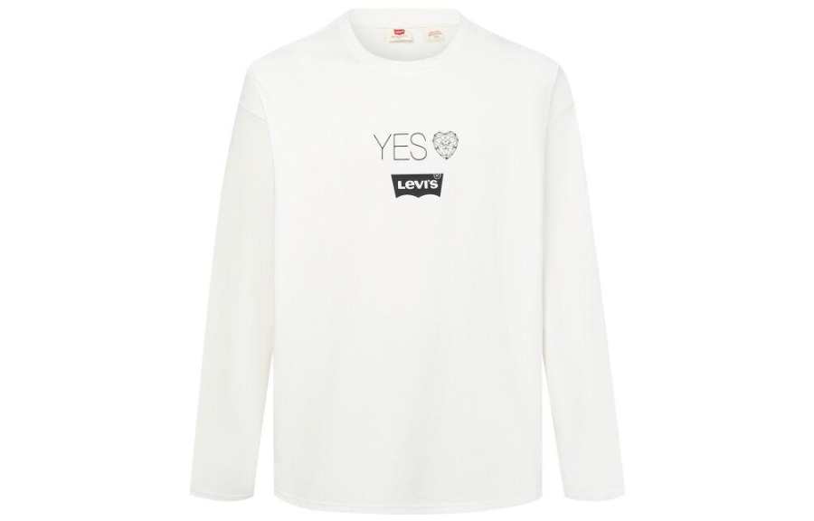 Levis Levis T Shirts Unisex White Crew Neck Moderate