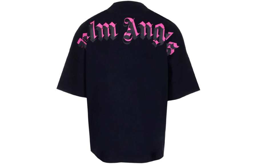 PALM ANGELS Oversized Double Logo T shirt