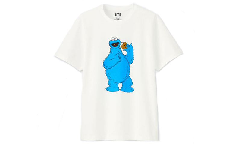 UNIQLO Kaws X UNIQLO X Sesame Street Cookie Monster Tee