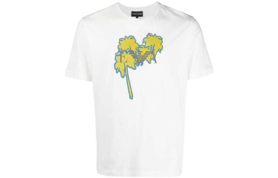 EMPORIO ARMANI 【Previous Season】logo-print detail T-shirt