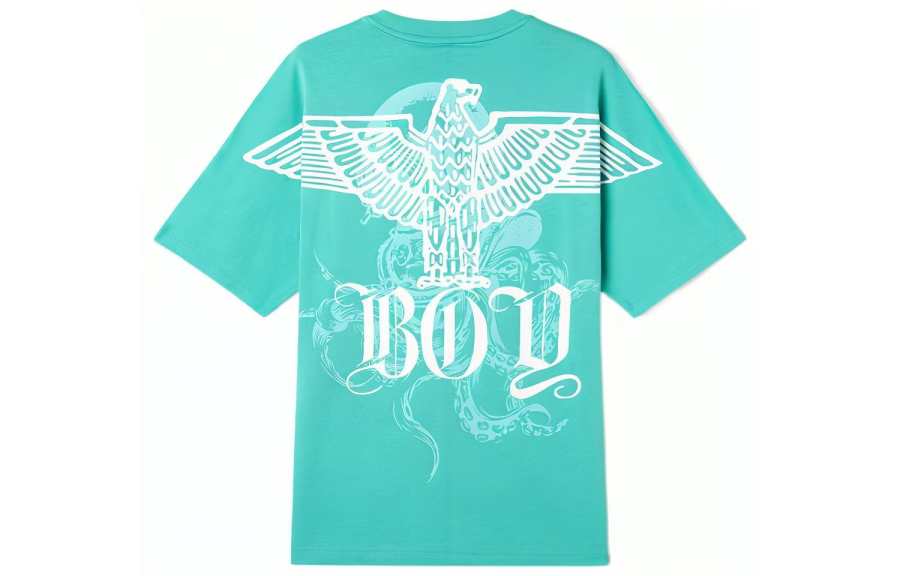Boy London T Shirts Unisex Blue Crew Neck Moderate