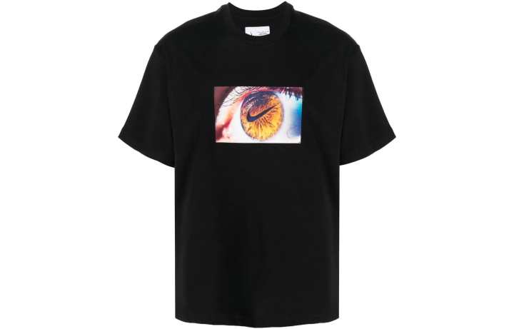 Nike Nike T Shirts Men's Black Crew Neck Moderate Straight Fit