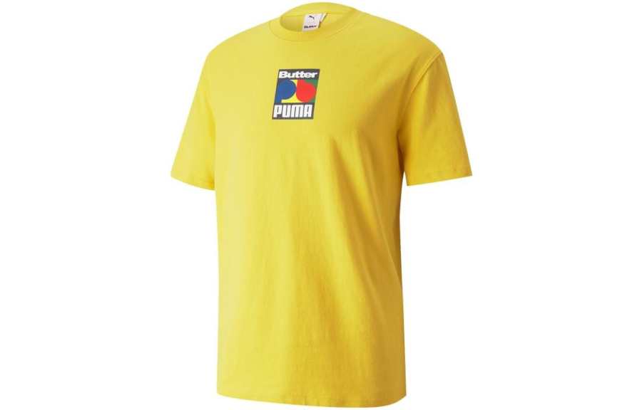 PUMA Set-in Sleeve T-Shirt Men's Yellow
