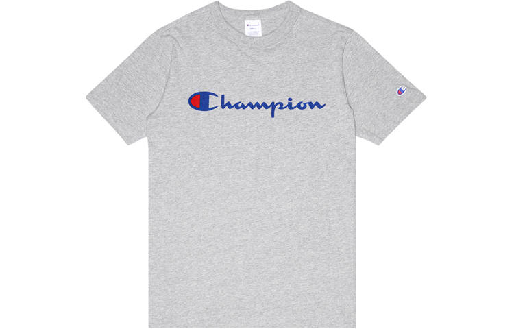 Champion T Shirt Japan Version Unisex Light Gray