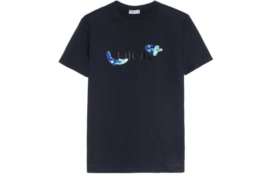 DIOR DIOR Drop Shoulder Sleeve T Shirt Men's Black