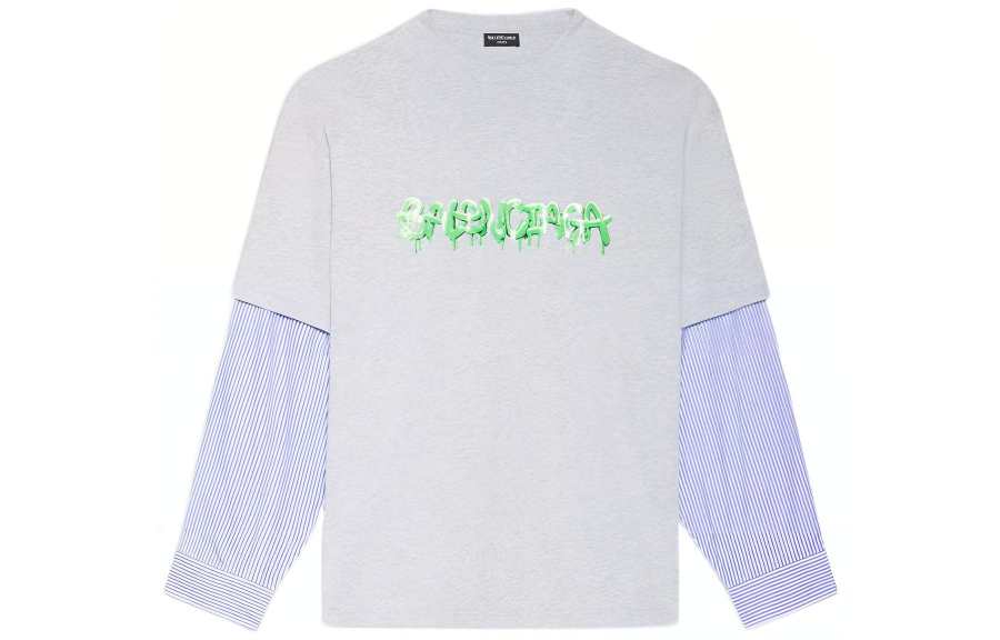 Balenciaga Slime Layered-sleeves T-shirt