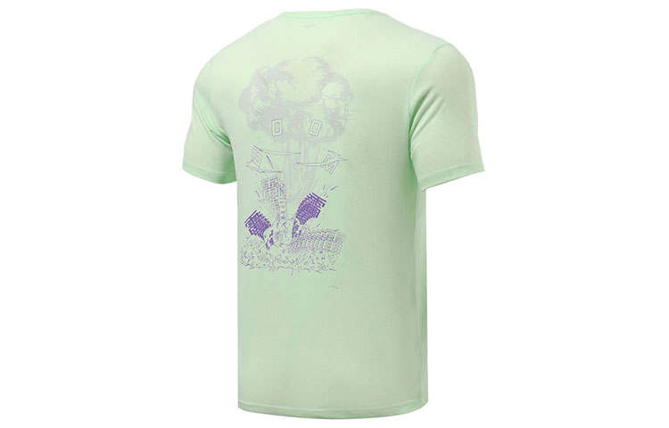 Li-Ning Li Ning Running Collection T Shirt Men's Mystic Fruit Green