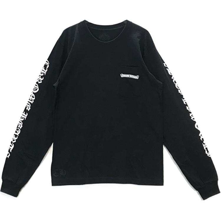 Chrome Hearts Scroll Logo L/S Pocket T shirt