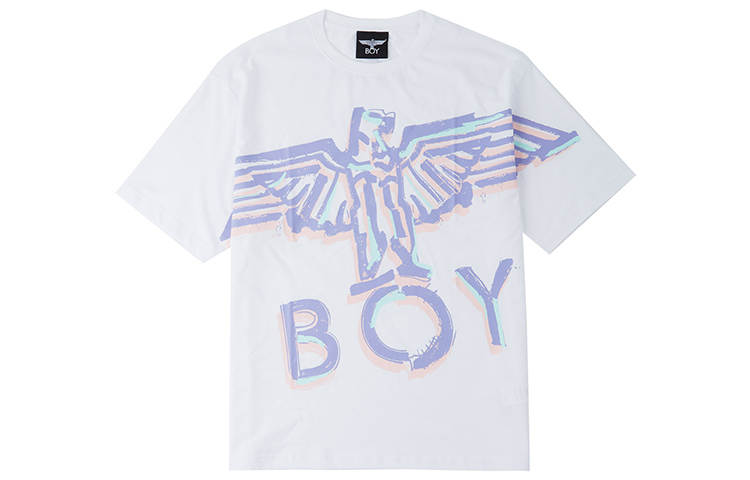 Boy London T Shirts Unisex White Crew Neck Moderate Heavyweight