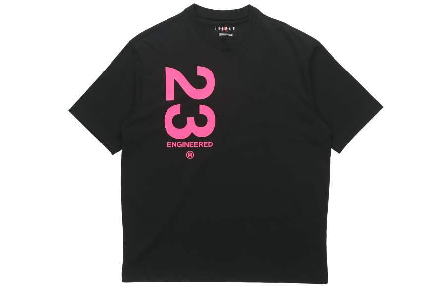 Jordan Jordan 23 T Shirts Men's Black Crew Neck Moderate Straight Fit