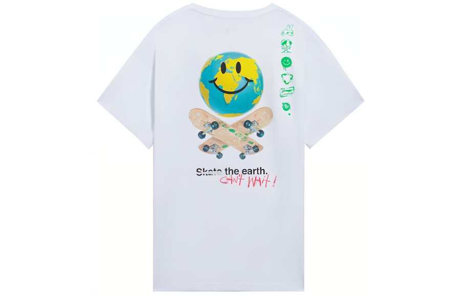 Li-Ning Li Ning Skateboard T Shirt Unisex White