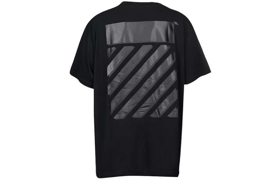 OFF-WHITE OFF WHITE Rubber Diagonals Oversized T Shirt