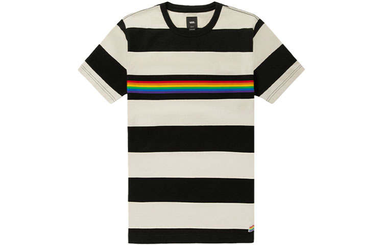 Vans T Shirts Men's Multicolor Crew Neck Moderate Straight Fit