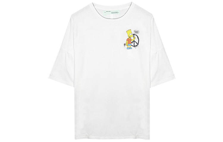 OFF-WHITE Off Bart Peace Oversized T Shirt
