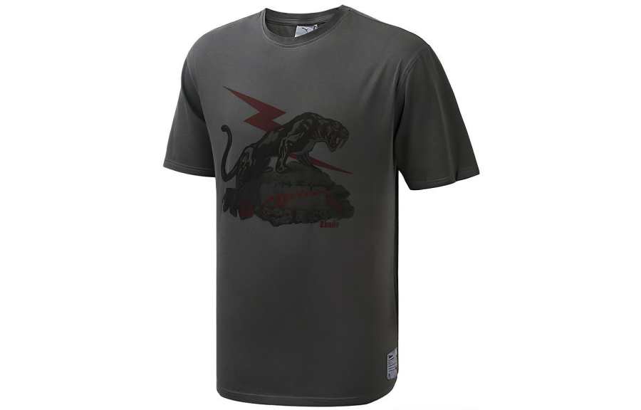 PUMA X RHUDE PUMA X RHUDE T Shirts Men's Crew Neck Moderate Straight Fit