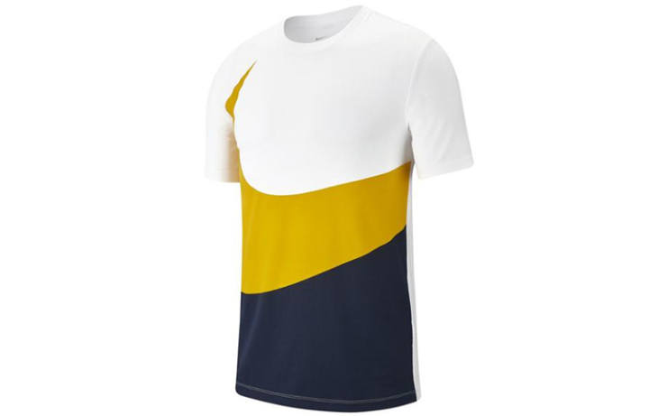 Nike Nike T Shirt Men's White Yellow Blue Multicolor