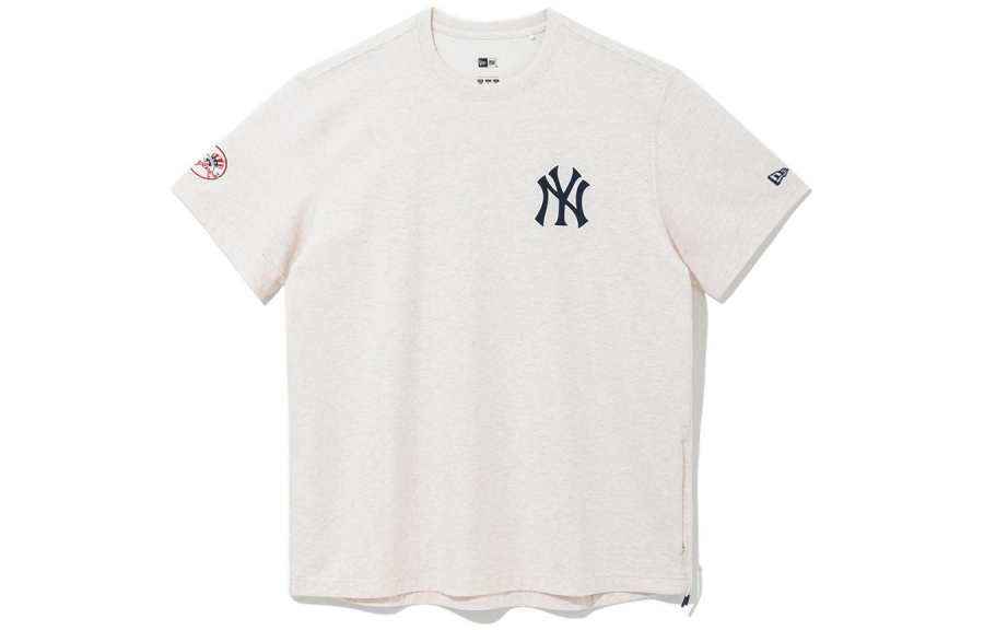 New Era T Shirt Trendy Versatile Men's Oat