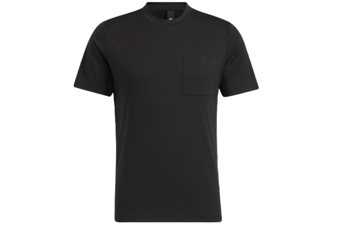 Adidas Adidas T Shirts Men's Black Crew Neck Moderate Straight Fit