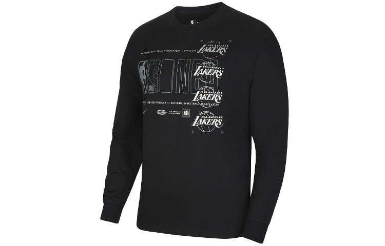 Nike Nike T Shirts Men's Black Crew Neck Moderate Straight Fit