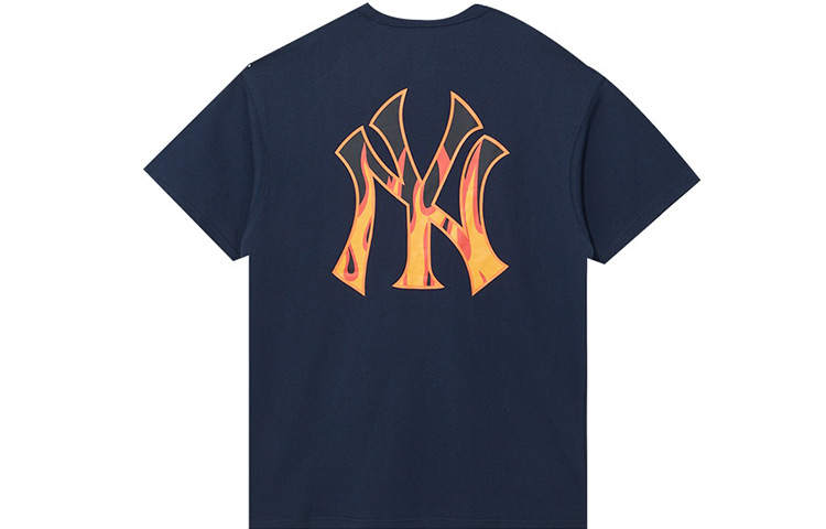New Era T Shirt Couple, Trendy And Versatile Unisex Navy Blue