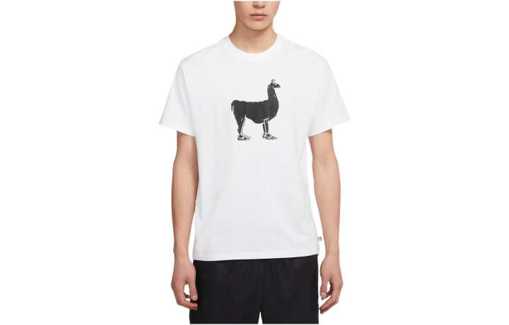 Nike Nike T Shirts Men's White Crew Neck Moderate Straight Fit