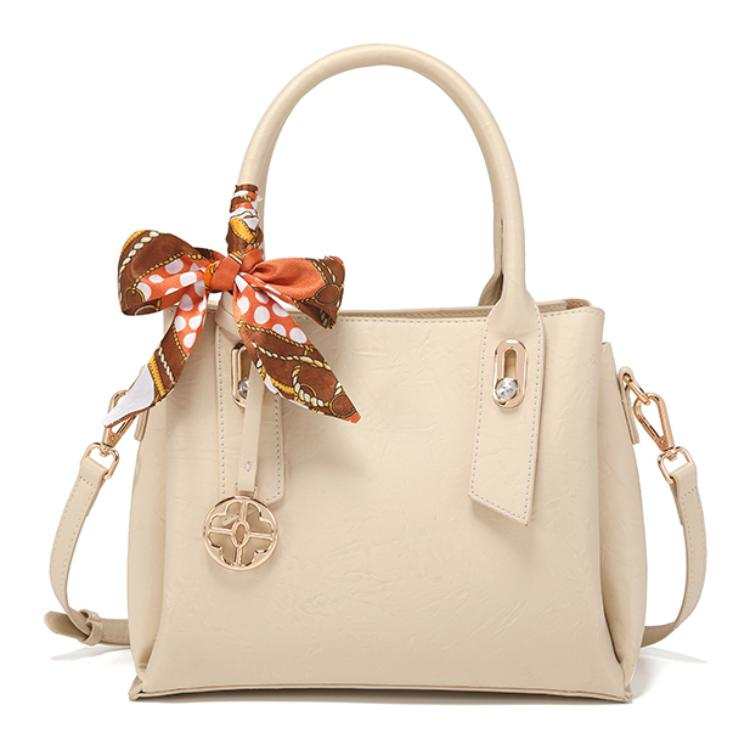 PAYOT Microfiber Synthetic Leather Shoulder Bag, Crossbody Bag, Handbag Regular Women's Ecru
