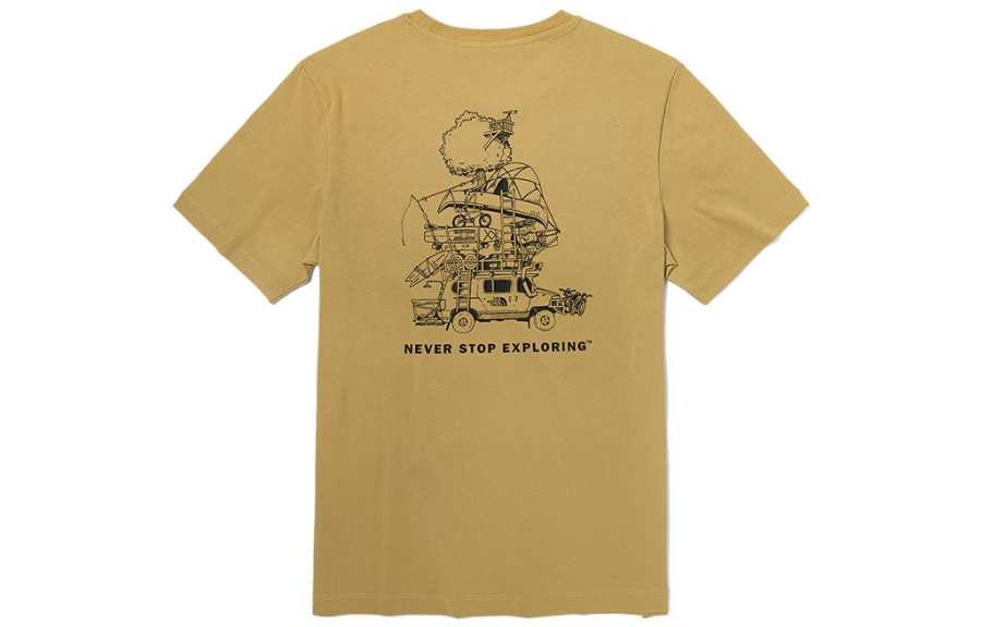 THE NORTH FACE Camping T Shirt Men's Khaki