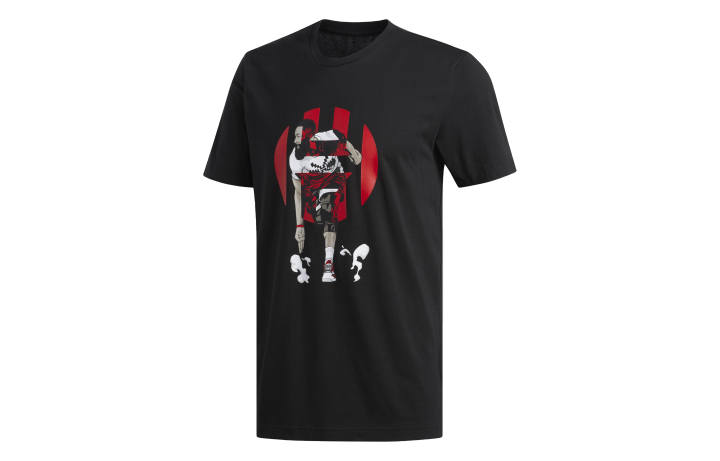 Adidas Adidas Set in Sleeve T Shirt Men's Black