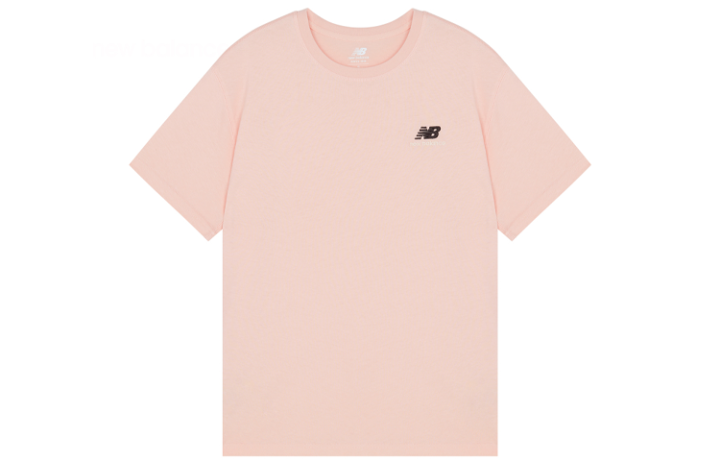 New Balance New Balance Knitted Fabric Top T Shirt Unisex Pink