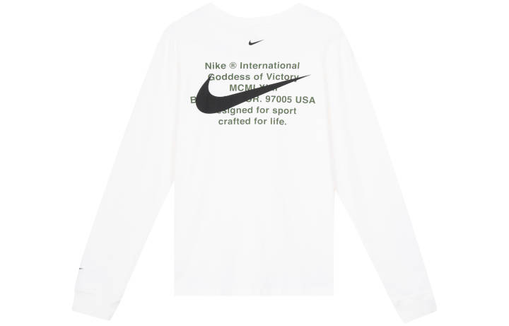 Nike Nike T Shirts Men's White Crew Neck Moderate Straight Fit