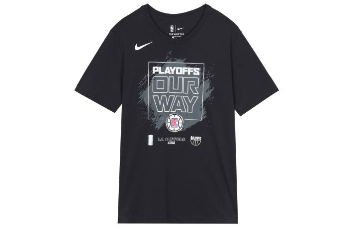 Nike Nike T Shirts Men's Black Crew Neck Moderate Straight Fit