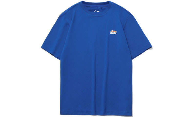 Li-Ning Li Ning Sports Fashion Collection T Shirts Men's Crew Neck Moderate Straight Fit