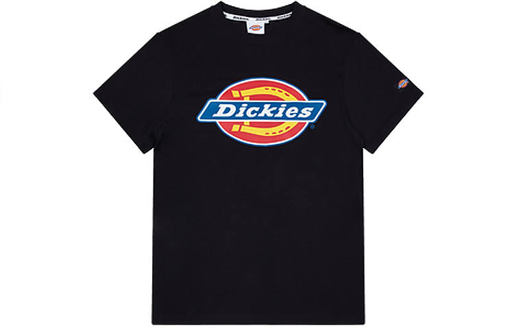 Dickies T Shirts Men's Black Crew Neck Moderate Straight Fit