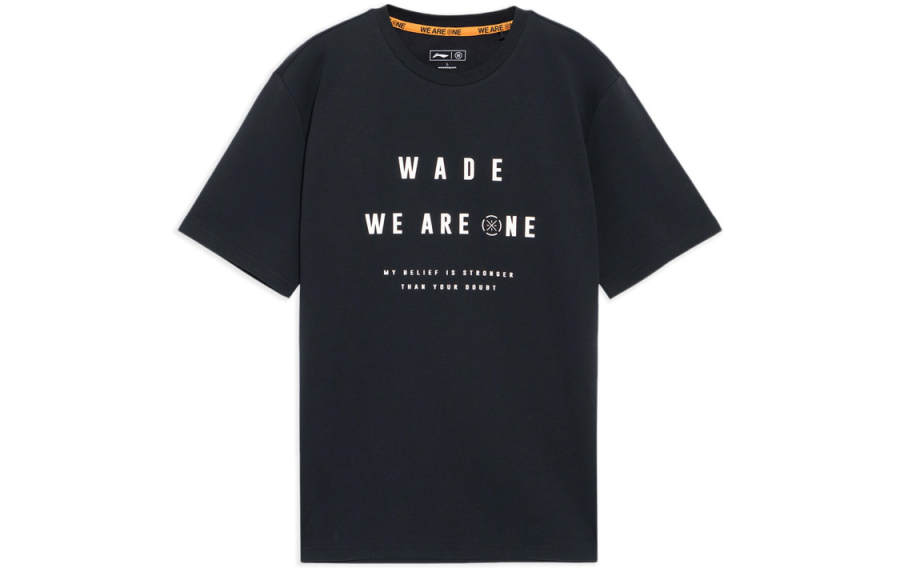 Li-Ning Li Ning Wade Collection T Shirts Men's Crew Neck Moderate Straight Fit