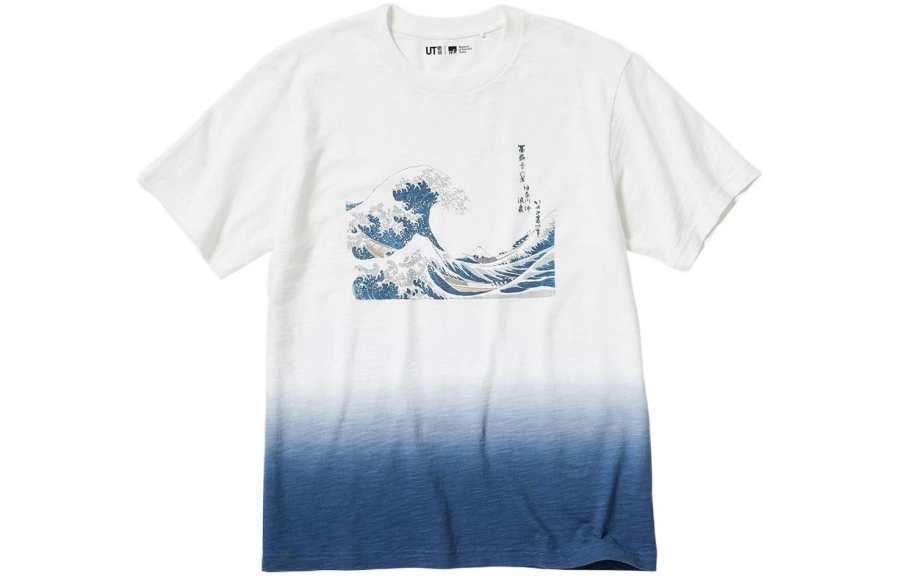 UNIQLO T Shirts Unisex Ivory Crew Neck Moderate