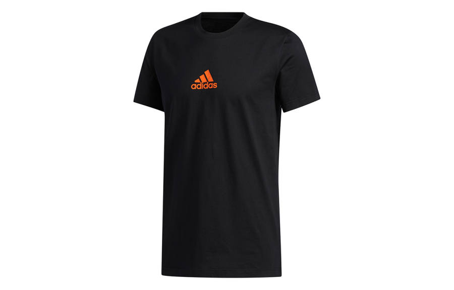 Adidas Adidas T Shirts Men's Black Crew Neck Moderate Straight Fit