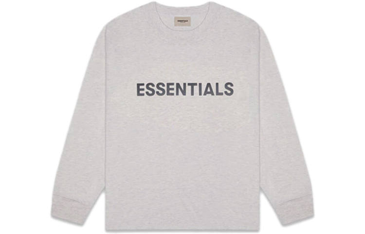 Fear Of God Essentials 3D Silicon Applique Boxy Long Sleeve T Shirt