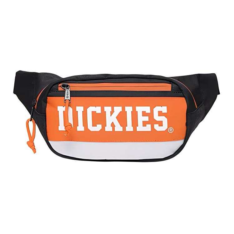 Dickies Polyester Croissant Bag, Sling Bag, Crossbody Bag Regular Unisex Orange Black