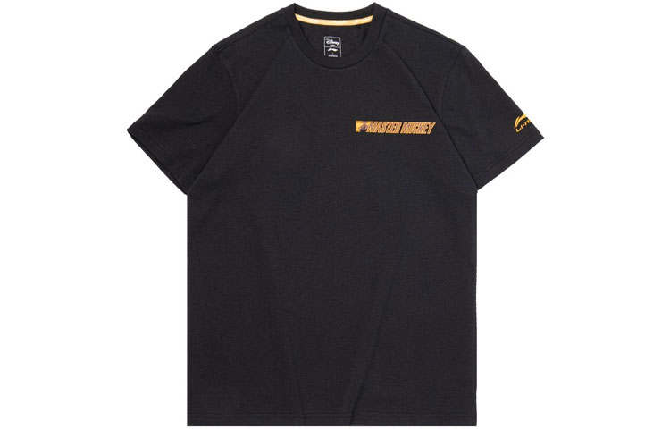 Li-Ning Li Ning Sports Fashion Collection T Shirts Men's Black Crew Neck Moderate