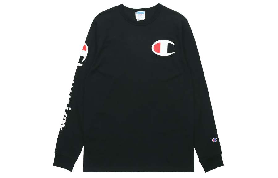 Champion Champion T Shirt US Version Unisex Black