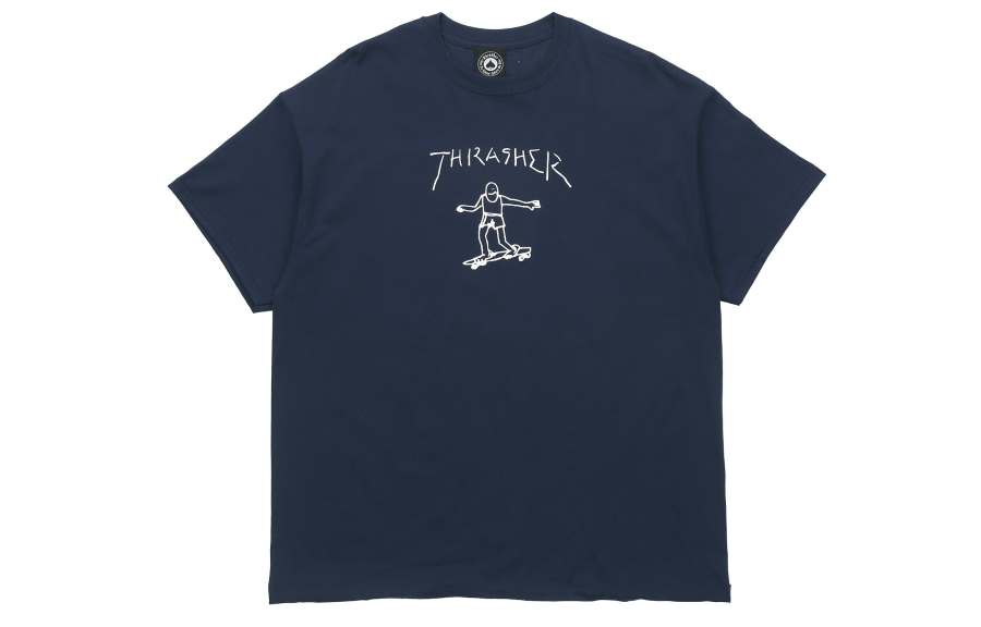 Thrasher Thrasher T Shirt US Version Unisex Navy Blue